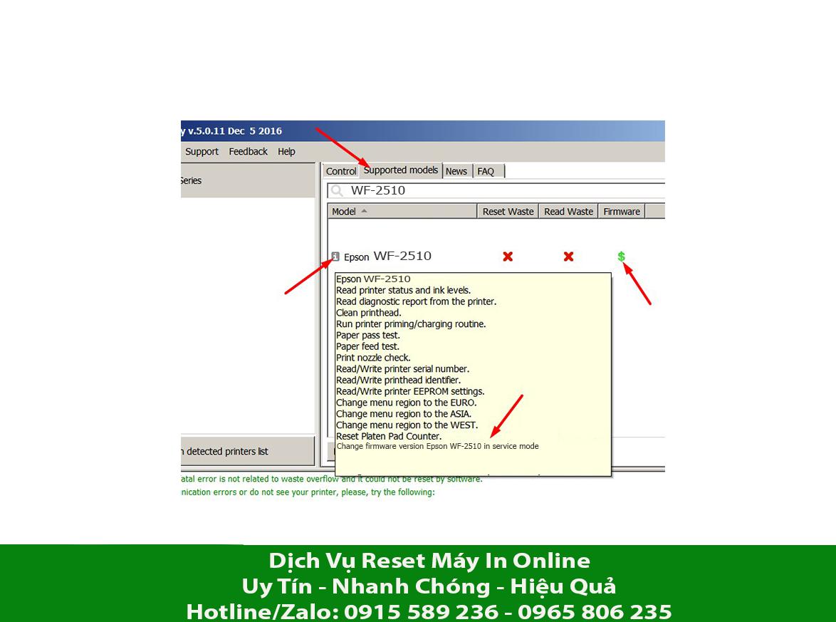 Key Firmware May In Epson WF-2510 Step 1